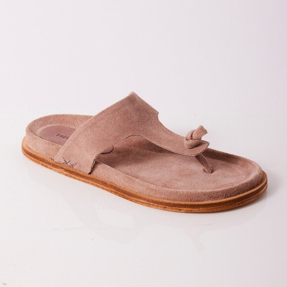 FREE PEOPLE Mika Footbed Sandals / Orchid Ice Suede - Picture 5 of 12